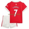 Original Trikotsatz Manchester United Edinson Cavani 7 Heimtrikot 2021-22 Für Kinder